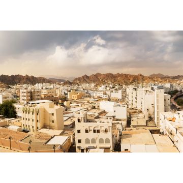 Lais Puzzle - Mutrah Waterfront mit Moschee in Muscat bei Sonnenuntergang und Corniche mit niemandem - 2.000 Teile
