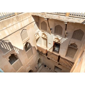 Lais Puzzle - Blick von oben in die Burg Jabreen in Bahla, Sultanat Oman - 1.000 Teile