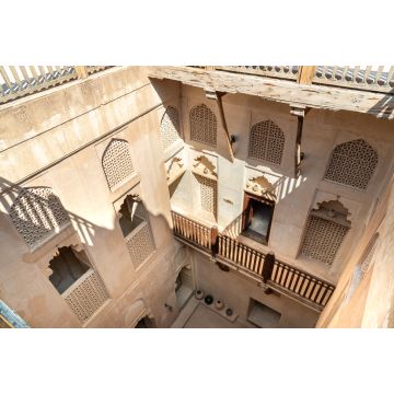 Lais Puzzle - Blick von oben in die Burg Jabreen in Bahla, Sultanat Oman - 2.000 Teile