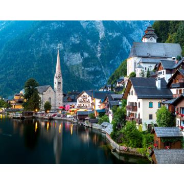 Lais Puzzle - Das Dorf Hallstatt in der Abenddämmerung - 40, 100, 200, 500, 1.000 & 2.000 Teile