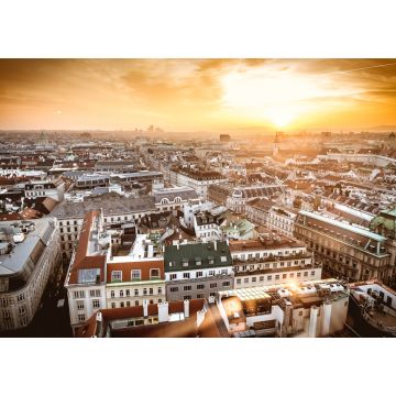 Lais Puzzle - Wiens Skyline bei Sonnenuntergang von der Spitze des Stephansdoms aus gesehen - 1.000 Teile