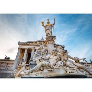 Lais Puzzle - Skulptur vor dem Parlamentsgebäude in Wien, Österreich - 1.000 Teile