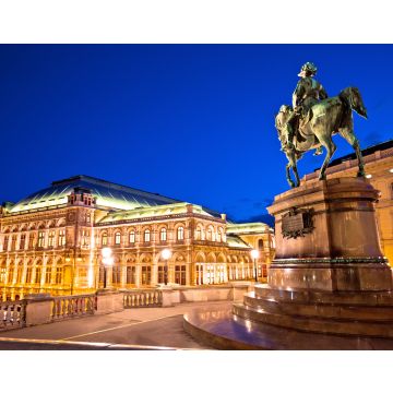 Lais Puzzle - Wiener Staatsoper Platz und Architektur Abendansicht - 40, 100, 200, 500, 1.000 & 2.000 Teile