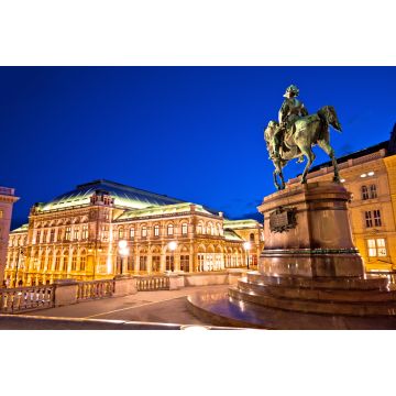 Lais Puzzle - Wiener Staatsoper Platz und Architektur Abendansicht - 2.000 Teile