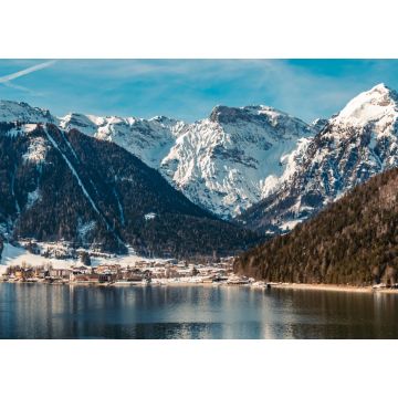 Lais Puzzle - Schöner alpiner Winterblick mit Spiegelungen am Achensee-Pertisau-Tirol-Österreich - 1.000 Teile