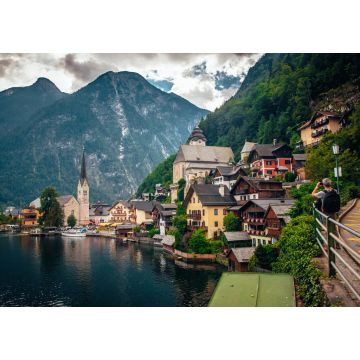 Lais Puzzle - Panoramablick auf das berühmte Dorf Hallstatt in Österreich, Alpen. Europa - 1.000 Teile
