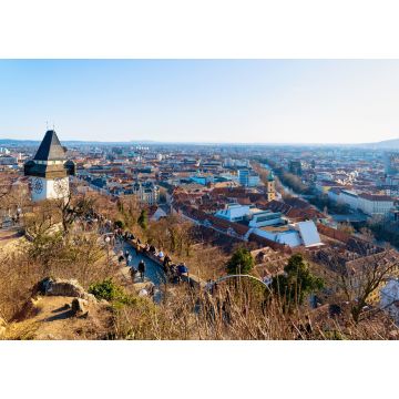 Lais Puzzle - Stadtbild Grazer Uhturm Uhrenturm Schlossberg Schlossberg Graz - 1.000 Teile