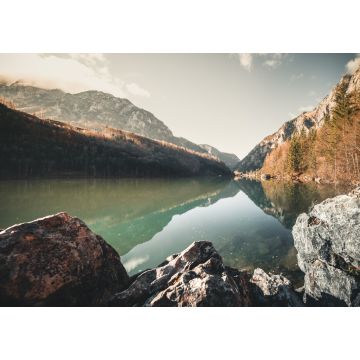 Lais Puzzle - Berg- und Seenlandschaft mit Spiegelung im Herbst am Leopoldsteiner See - 1.000 Teile