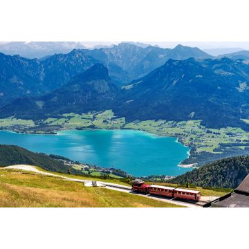 Lais Puzzle - Schafbergbergbahn über Wolfgangsee und Sankt Wolfgang im Salzkammergut, Alpen, Österreich - 2.000 Teile