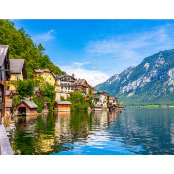 Lais Puzzle - Blick auf das berühmte Bergdorf Hallstatt in den österreichischen Alpen bei schönem Licht im Sommer, Salzkammergut, Hallstatt, Österreich - 40, 100, 200, 500, 1.000 & 2.000 Teile