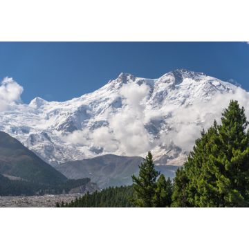 Lais Puzzle - Nanga Parbat Bergmassiv im Himalaya-Gebirge und Blick auf Kiefern von der Fairy Wiese im Sommer, Chilas, Pakistan, Asien - 2.000 Teile