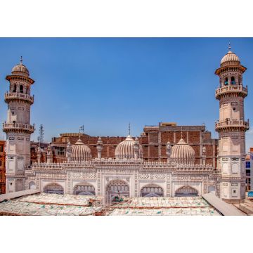 Lais Puzzle - Alte Moschee in Peshawar, Die Mahabat-Khan-Moschee, manchmal auch Mohabbat-Khan-Moschee genannt, ist eine Moschee aus dem 17. Jahrhundert in Peshawar, Pakistan - 1.000 Teile