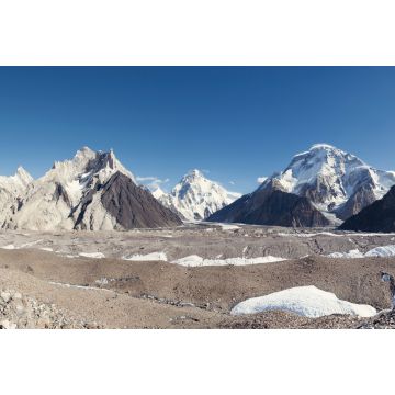 Lais Puzzle - Blick auf Crystal Peal, Marble Peak, K2 Berg und Broad Peak, zusammen mit Baltoro Gletscher, Concordia, K2 Base Camp Trek, Pakistan - 2.000 Teile