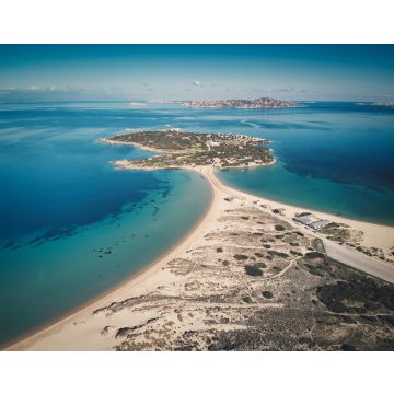 Lais Puzzle - Luftaufnahme von Isuledda (Isola dei Gabbiani) und Porto Pollo Beach, Palau, Paradies der Wind- und Kitesurfer - 40, 100, 200, 500, 1.000 & 2.000 Teile