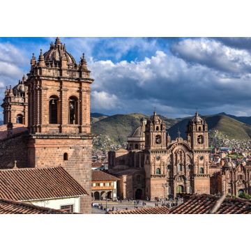 Lais Puzzle - Panoramablick auf die Plaza de Armas, die Kathedrale und die Kirche Compania de Jesus in Cusco, Peru - 1.000 Teile
