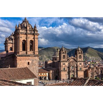 Lais Puzzle - Panoramablick auf die Plaza de Armas, die Kathedrale und die Kirche Compania de Jesus in Cusco, Peru - 2.000 Teile