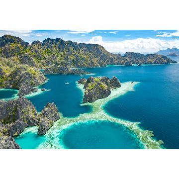 Lais Puzzle - Luftaufnahme der wunderschönen Lagunen und Kalksteinfelsen von Coron, Palawan, Philippinen - 2.000 Teile