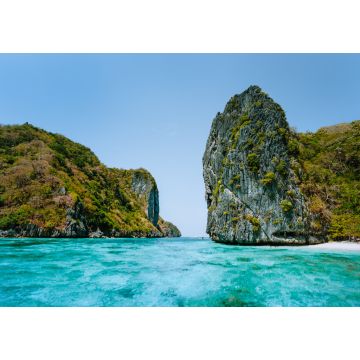 Lais Puzzle - El Nido, Palawan, Philippinen. Luftaufnahme der hoch aufragenden Klippen vor einer tropischen Insel mit weißem Sandstrand - 1.000 Teile