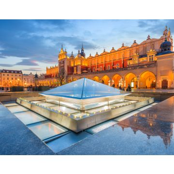 Lais Puzzle - Tuchhallengebäude Sukiennice bei Nacht auf dem Hauptplatz von Krakau, Polen - 40, 100, 200, 500, 1.000 & 2.000 Teile