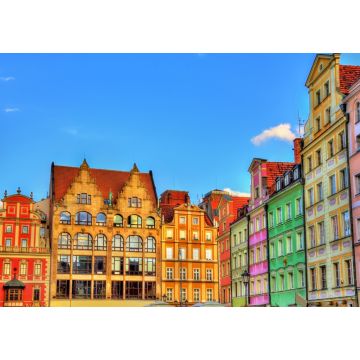 Lais Puzzle - Bunte Häuser auf dem Marktplatz in Wroclaw, Polen - 1.000 Teile