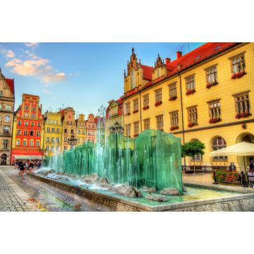 Lais Puzzle - Brunnen auf dem Marktplatz von Wroclaw - Polen - 2.000 Teile