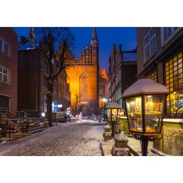Lais Puzzle - Mariacka Straße in Gdansk bei verschneitem Winter, Polen - 1.000 Teile