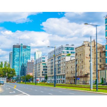 Lais Puzzle - Verkehr auf der Prosta-Straße, die ins Zentrum der polnischen Hauptstadt Warschau führt - 40, 100, 200, 500, 1.000 & 2.000 Teile
