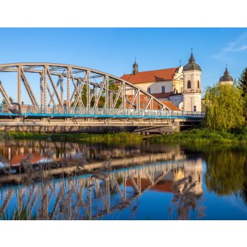 Lais Puzzle - Blick auf die Brücke über den Fluss Narew und die Barockkirche in der Stadt Tykocin, Podlasie, Polen - 40, 100, 200, 500, 1.000 & 2.000 Teile