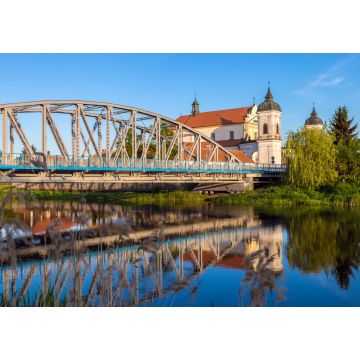 Lais Puzzle - Blick auf die Brücke über den Fluss Narew und die Barockkirche in der Stadt Tykocin, Podlasie, Polen - 1.000 Teile