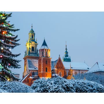 Lais Puzzle - Das Wawel-Schloss in Krakau in der Dämmerung. Krakau ist eines der berühmtesten Wahrzeichen Polens - 40, 100, 200, 500, 1.000 & 2.000 Teile
