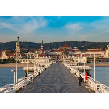 Lais Puzzle - Der Pier von Sopot und die schöne Stadtansicht von Sopot, Polen - 1.000 Teile
