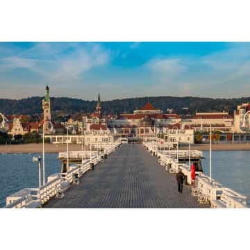 Lais Puzzle - Der Pier von Sopot und die schöne Stadtansicht von Sopot, Polen - 2.000 Teile