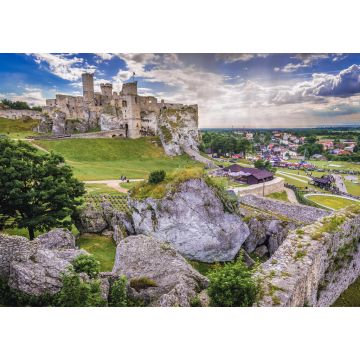 Lais Puzzle - Berühmte Burg Ogrodzieniec im Dorf Podzamcze, eine der 25 mittelalterlichen Burgen auf dem Adlernestweg, Polen - 1.000 Teile