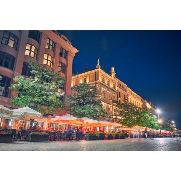 Lais Puzzle - Cafés und Restaurants bei Nacht in Krakau, Polen - 2.000 Teile