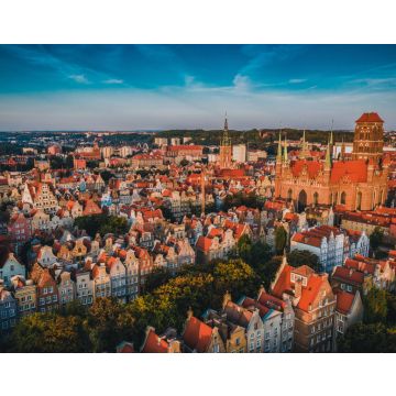 Lais Puzzle - Danzig (Gdansk) ist eine Stadt in Polen. Danzig in den Morgenstrahlen, die Sonne wird von den Dächern der Altstadt reflektiert - 40, 100, 200, 500, 1.000 & 2.000 Teile
