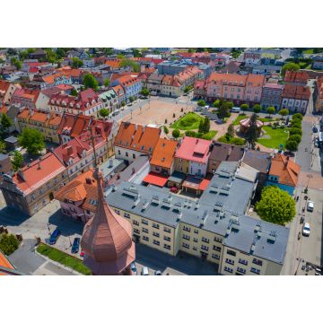 Lais Puzzle - Luftaufnahme des zentralen Platzes in Zory. Oberschlesien. Polen - 1.000 Teile