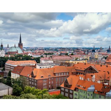 Lais Puzzle - Luftaufnahme der Skyline von Stettin mit der Kathedrale St. Jakobus der Apostel und den alten orangefarbenen Backsteingebäuden der Altstadt, Polen - 40, 100, 200, 500, 1.000 & 2.000 Teile
