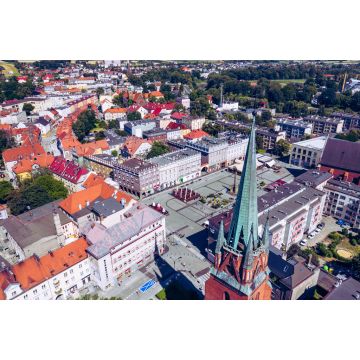 Lais Puzzle - Raciborz. Polen. Luftaufnahme des Hauptplatzes und des Stadtzentrums von Raciborz, Oberschlesien. Polen - 2.000 Teile