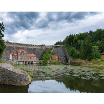 Lais Puzzle - Staudamm am Fluss Bobr und Wasserkraftwerk in Pilchowice bei Jelenia Gora in Polen - 40, 100, 200, 500, 1.000 & 2.000 Teile