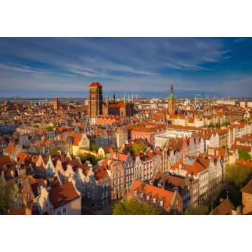 Lais Puzzle - Schöne Architektur in der Altstadt von Danzig. Polen - 1.000 Teile
