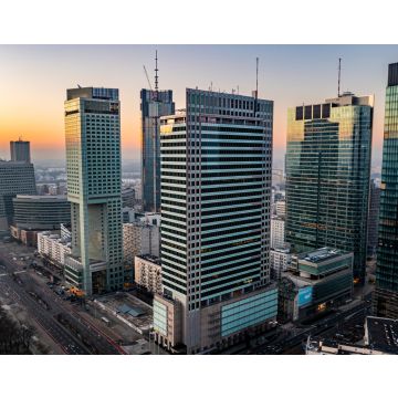 Lais Puzzle - Warschauer Stadtzentrum bei Sonnenaufgang im Januar - 40, 100, 200, 500, 1.000 & 2.000 Teile
