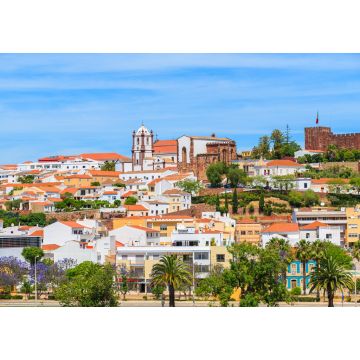 Lais Puzzle - Blick auf die Gebäude der Stadt Silves mit der berühmten Burg und der Kathedrale, Algarve-Region, Portugal - 1.000 Teile