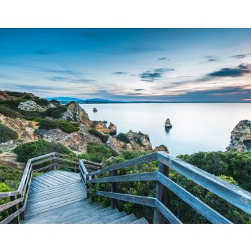 Lais Puzzle - Holzsteg zum schönen Strand Praia do Camilo an der Küste der Algarve-Region, Portugal - 40, 100, 200, 500, 1.000 & 2.000 Teile