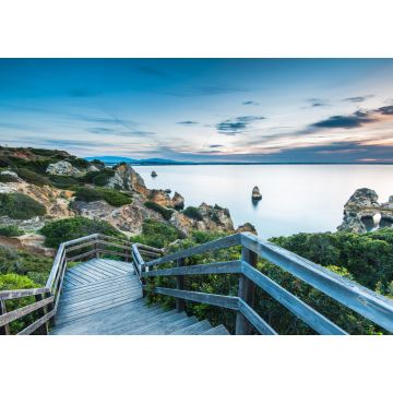 Lais Puzzle - Holzsteg zum schönen Strand Praia do Camilo an der Küste der Algarve-Region, Portugal - 1.000 Teile