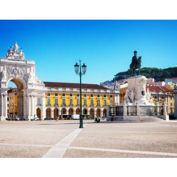 Lais Puzzle - Commerce Square an einem sonnigen Sommertag, Lissabon, Portugal, im Retrostil - 40, 100, 200, 500, 1.000 & 2.000 Teile