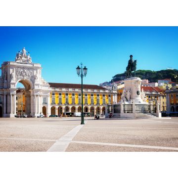 Lais Puzzle - Commerce Square an einem sonnigen Sommertag, Lissabon, Portugal, im Retrostil - 1.000 Teile