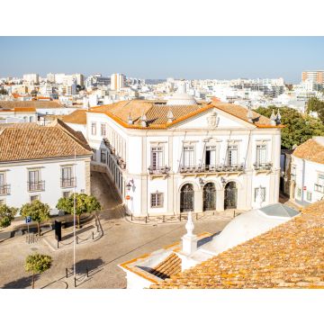 Lais Puzzle - Stadtansicht von oben auf die Altstadt mit schönen Dächern in Faro im Süden Portugals - 40, 100, 200, 500, 1.000 & 2.000 Teile