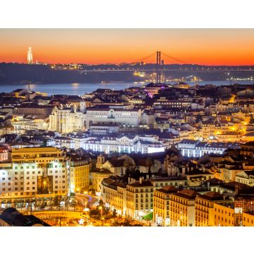Lais Puzzle - schönes Stadtbild, Lissabon, die Hauptstadt Portugals bei Sonnenuntergang. Ein beliebtes Ziel für Reisen durch Europa, eine der schönsten Städte der Welt - 40, 100, 200, 500, 1.000 & 2.000 Teile