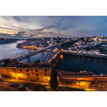 Lais Puzzle - Blick von der Stadt Vila Nova de Gaia auf den Fluss Douro und die Stadt Porto, Portugal - 1.000 Teile