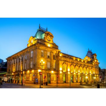 Lais Puzzle - Nachtansicht des Bahnhofs Sao Bento in Porto, Portugal - 2.000 Teile